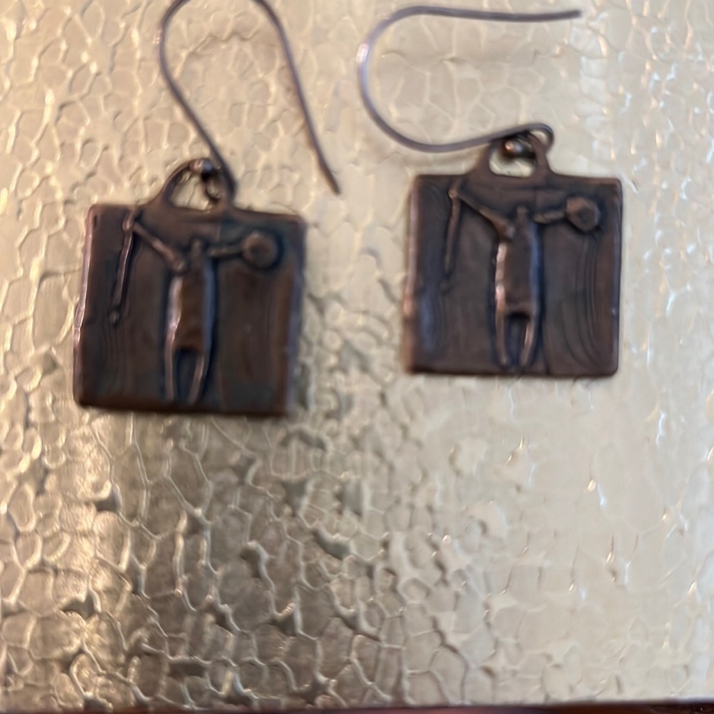 Handmade Bronze Earrings